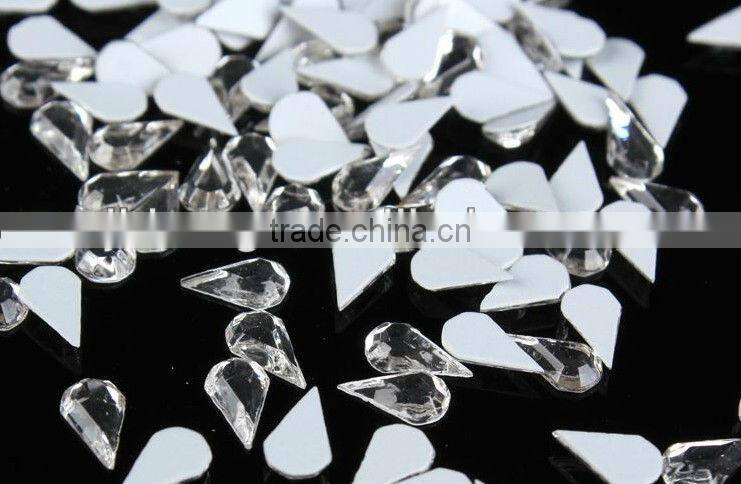 Nail art accessories/special-shaped diamond/flat rectangular diamond crystal glass drill/phone beauty/square water droplets