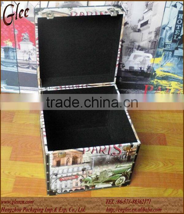 beauty large wooden storage box trunk box