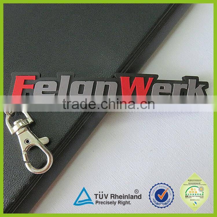 Free sample fashionable cheap custom logo car keyrings