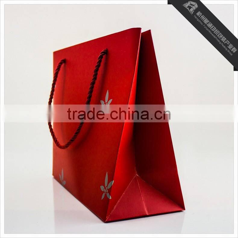 High Quality Matt Shopping Paper Bag/Fashionable Clothing Packaging Bag