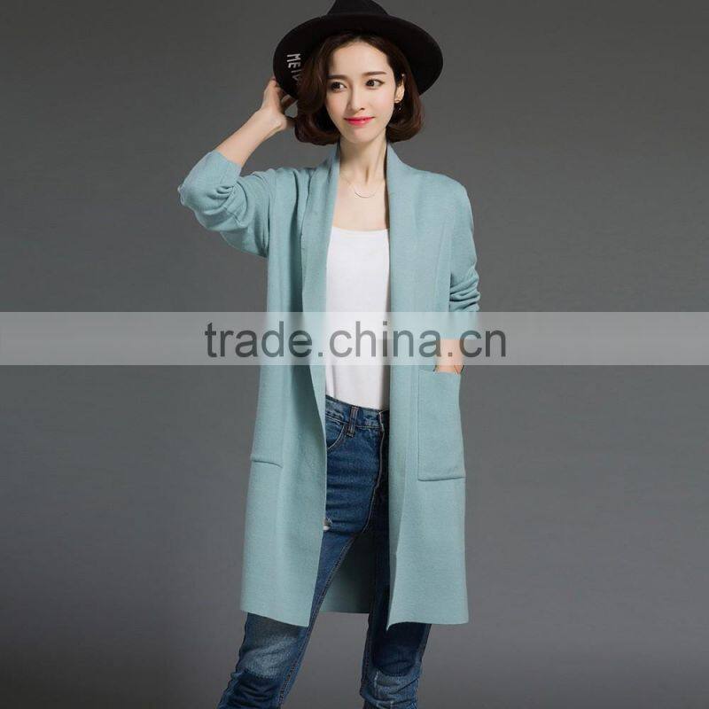 Wholesale fashion cardigan 2016 women jacquard knitted sweater long cardigan women