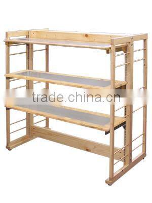 pine wood flat with hanging way kids clothes hangers wholesale