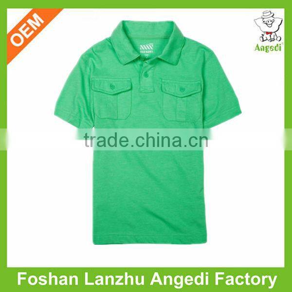 customized made blank plain Pique polo shirts with flat knit collar