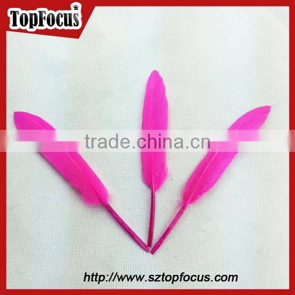 Best selling high quality dyed material goose feather price trim