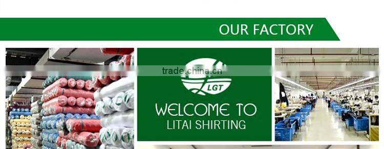 classical check design cotton polyester shirting fabric in zhejiang