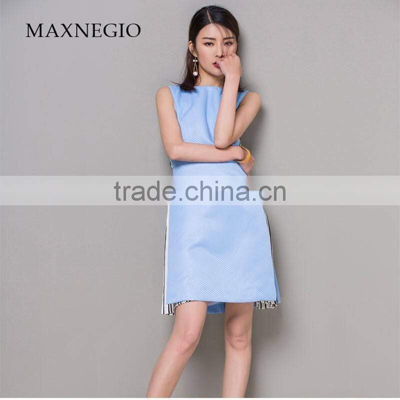 2017 New Fashion Elegant Ladies Casual Midi Dress Plus Size Women Dresses Summer