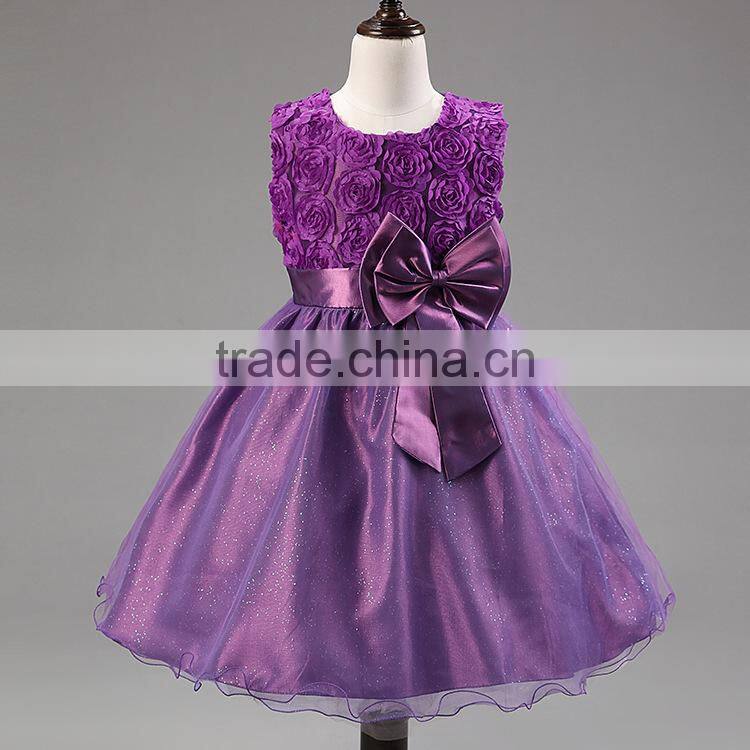MGOO High Quality Elegant Purple Girl Dresses Kids Pageant First Community Girl Lace Dresses MGT003-6