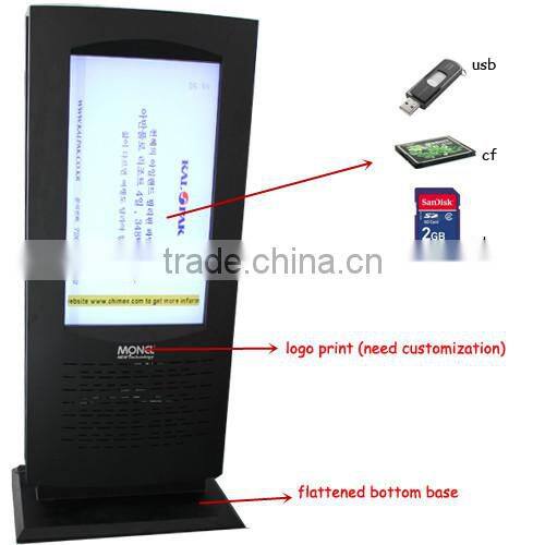 42inch dual screen floor standing lcd/led hot advertising video player