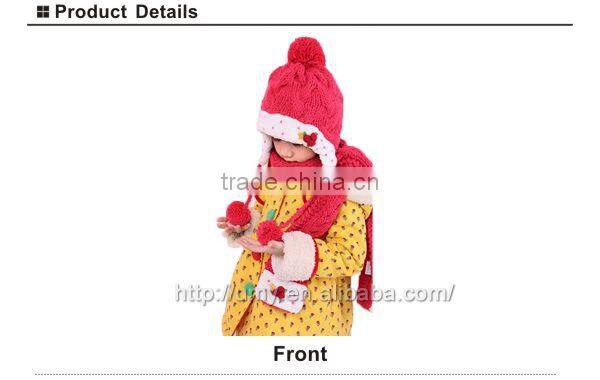 2014 high quality pom pom knitted winter beanie hat