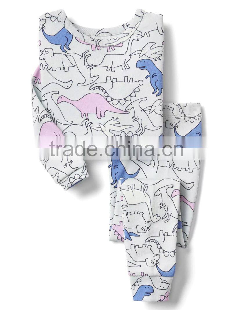 Dinosaurs printed kids pajamas set