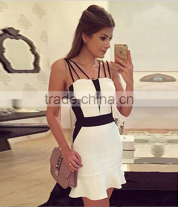 Wholesale New Style women casual clothing Summer Women dress White Strapless Evening Dress Plus Size Sleeveless A-line Dress