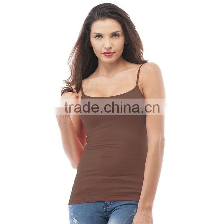 Bulk Blank Women Tank Top 95 Cotton 5 Spandex Ladies New Design Fashion Top