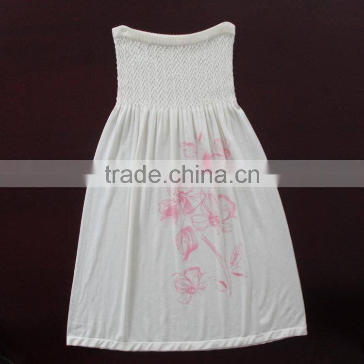 Factory Provide Shoulder Straper Lace Collar Seamless Lady Skirt
