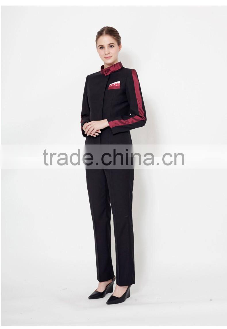hotel design doorman uniform for waiter reception staff uinform
