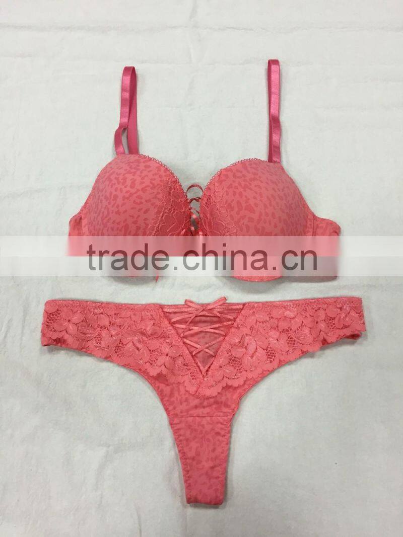 Bra & Brief Sets Product Type and Push-Up,Quick Dry,Plus Size Feature lace bra set