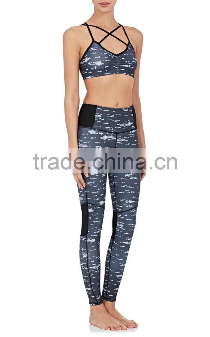Wholesale custom Womens Sexy Yoga Sports Wear Legging Running fitness Gym Soft Top Trousers wear