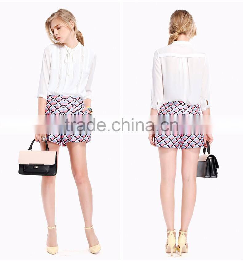 2016 guangzhou in latest chiffon tops for women chiffon images of chiffon tops