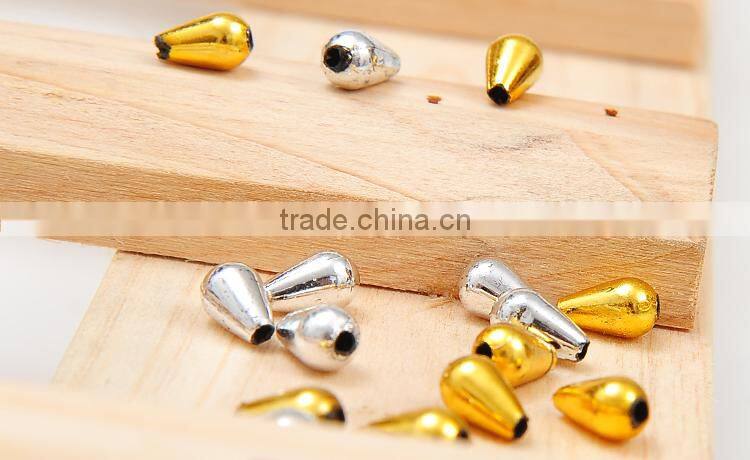 Painted shiny Gold & Silver Plating Beads