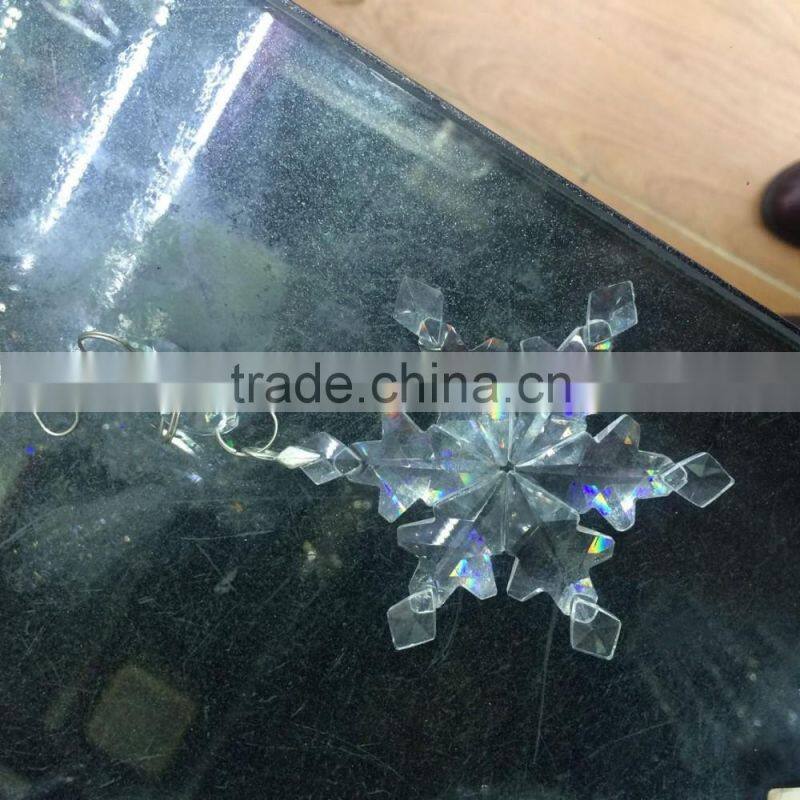Crystal Snowflake Christmas Ornaments For Hanging Decoration