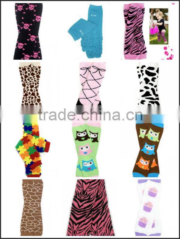 2014 baby leg warmers colorful dot pattern comfortable to baby skin