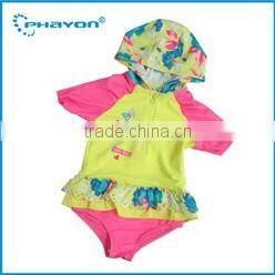 OEM & ODM printed surfing kids rash guard pattern with UPF50+