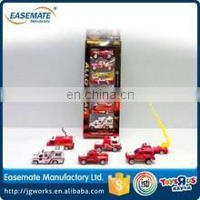 Interesting pull back die cast fire protection set toy for kids