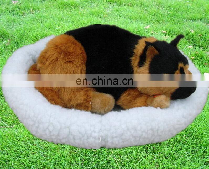 2015 snoring simulation plush realistic breathing sleeping dogs
