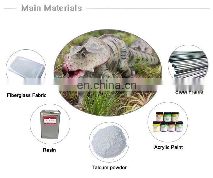 Amusement Park High Simulation Funny Dinosaur Head Wall