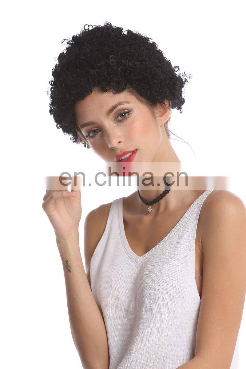 Short curly Afro party wigs for black women P-W211