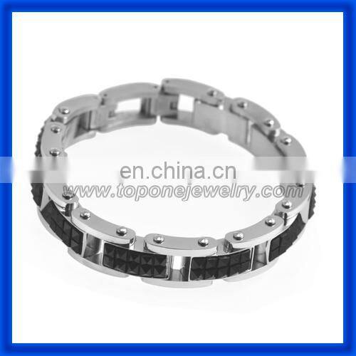 2014 Men's Motorcycle Chain Stainless Steel Biker Bracelets China Factory