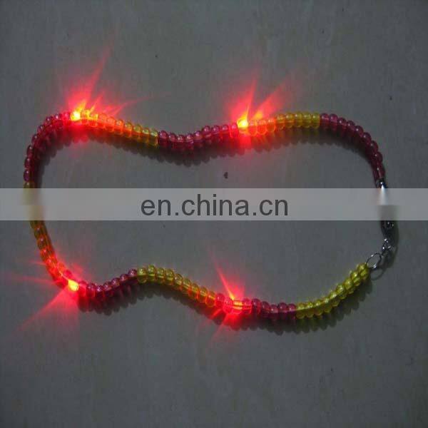 Cheap plastic bead necklace glovion fashion necklace fluorescent necklace