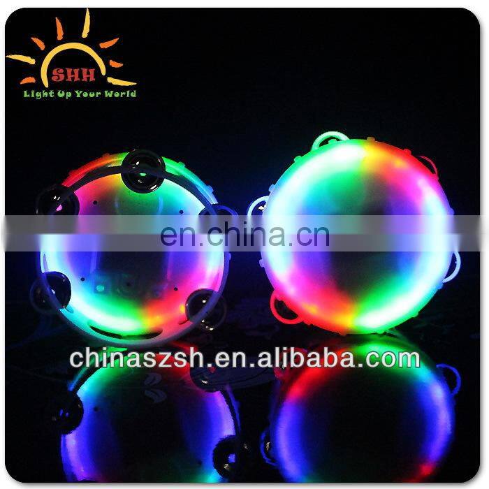 Flashing Glow Tambourines for Wholesale