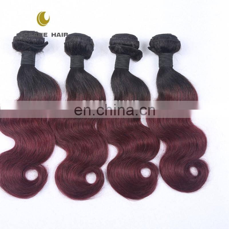 100% human hair two tone ombre hair braiding hair