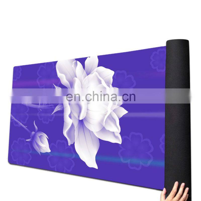 New designs eco friendly suede natural rubber yoga mat