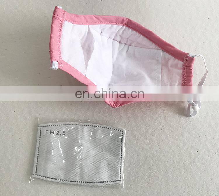 Anti air pollution popular custom printed black cotton face mask