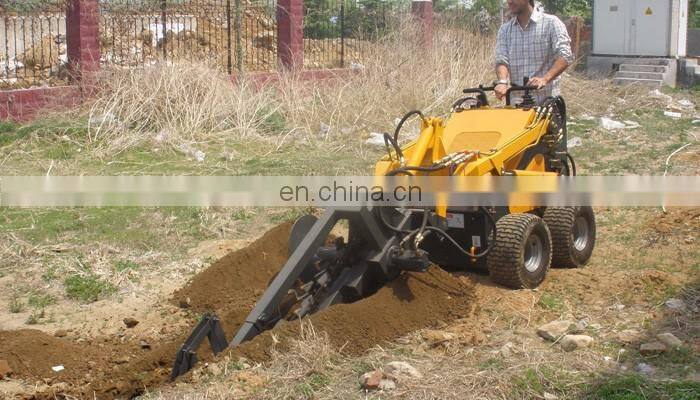 23HP Mini skid steer digging trencher
