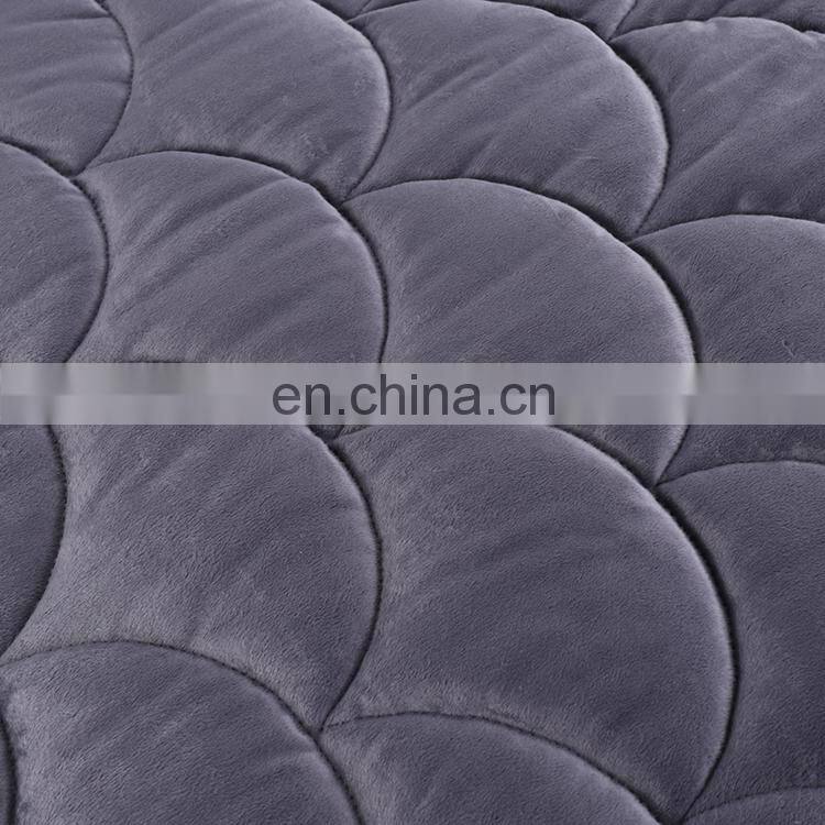 Factory Direct Sale 48x72Inch 60x80Inch Minky Fleece Quilted Weighted Gravity Blanket For Adult autism