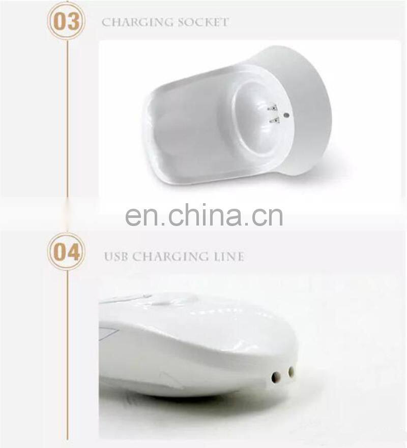 Portable High Frequency Ultrasonic Facial Wrinkles Removal Led Light Electric RF EMS Facial Massager Machine