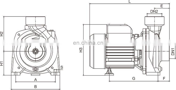 2 hp - 10 hp High Efficient Surface Pump Draw Water Dewatering Electric Pump BMP304