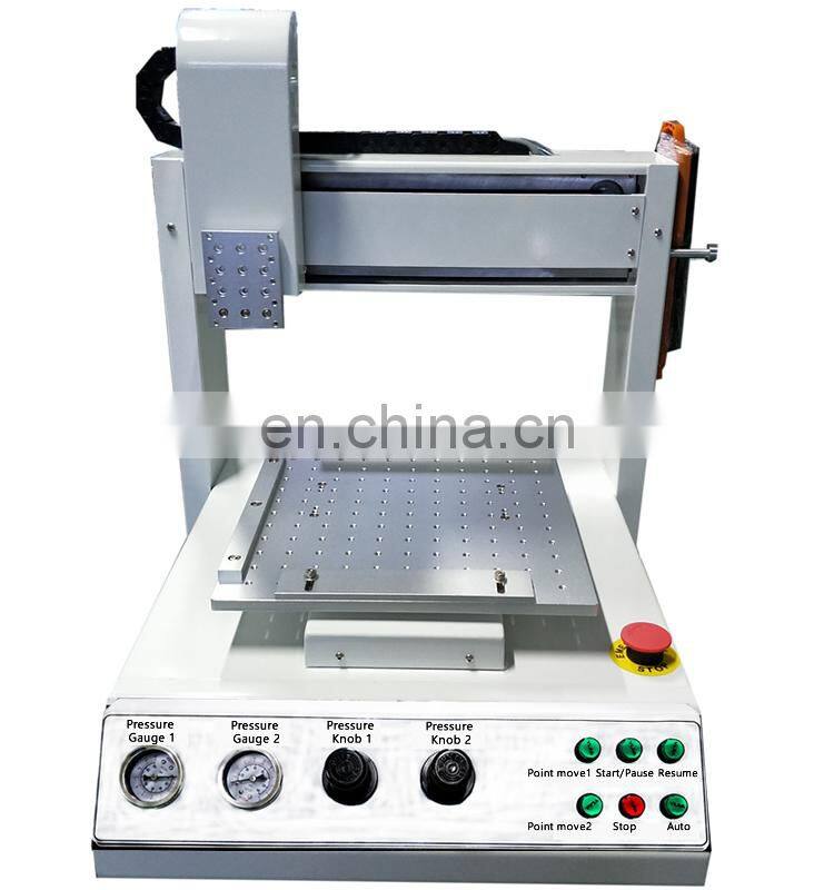three axis dispensing machine and double head adjustable glue robot