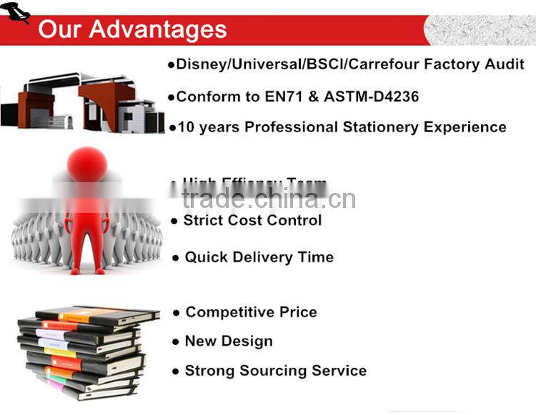 Disney factory audit manufacturer's and Cute Cartoon stationery set for kids 1411028