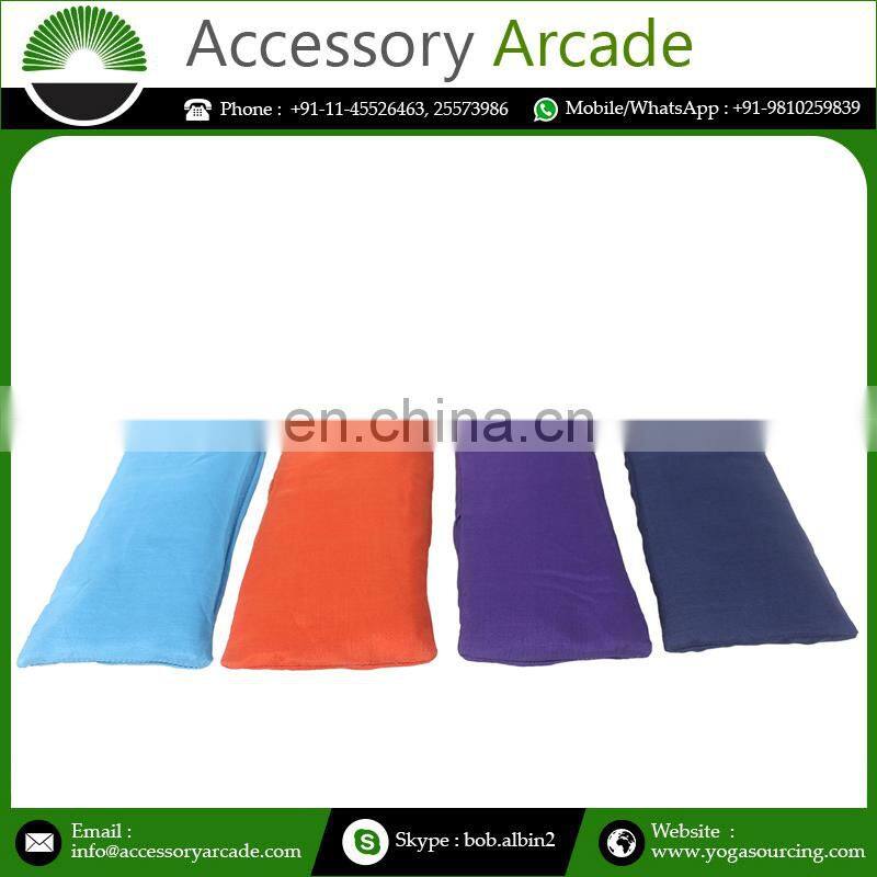 New best quality comfortable private label 100% cotton canvas eye pillow Indian supplier