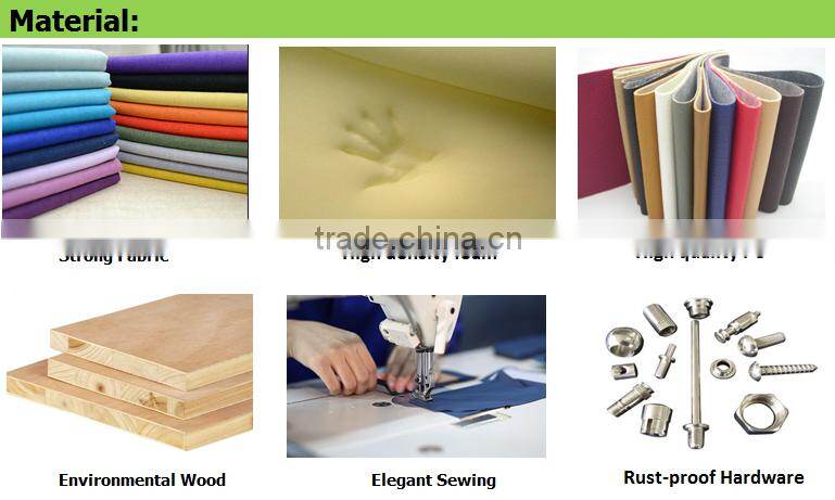 Modern Style Hot Sale Leather Bed Wood Double Bed Designs With Box