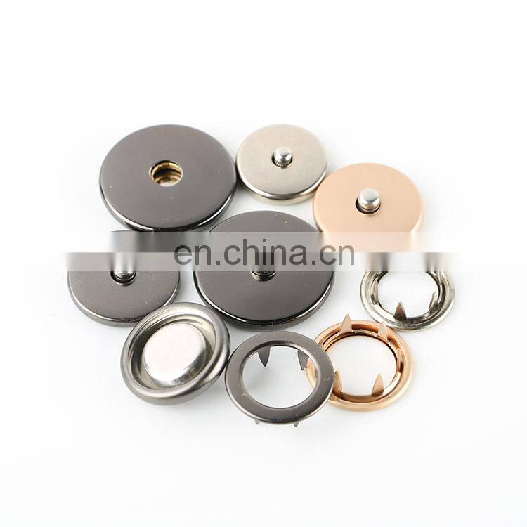 Metal Ring Prong Safe Snap Buttons For Clothing