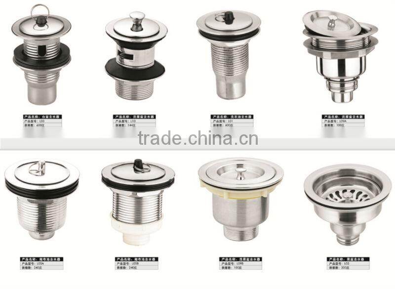 WESDA Washroom stainless steel Basin filp Style Sink Drainer without Overflow Hole