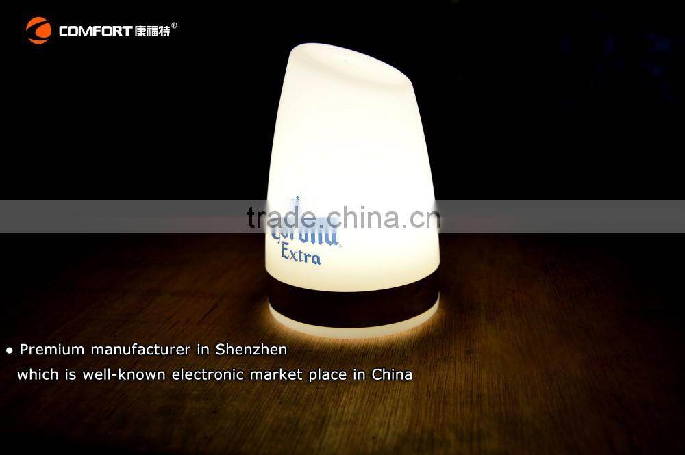 LED Colorful Wireless Table Lamp Dimmable Lamp with USB Port use in hotel and restaurant