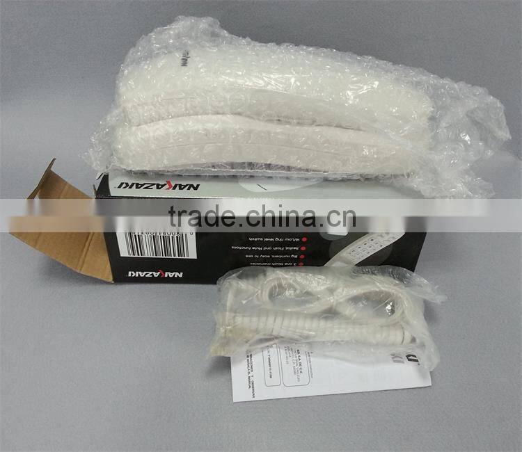 red color wall mount corded bathroom or guest room slim wall telephone