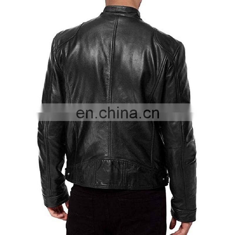 New style men's motorcycle wear plus size casual bomber jacket PU leather jacket