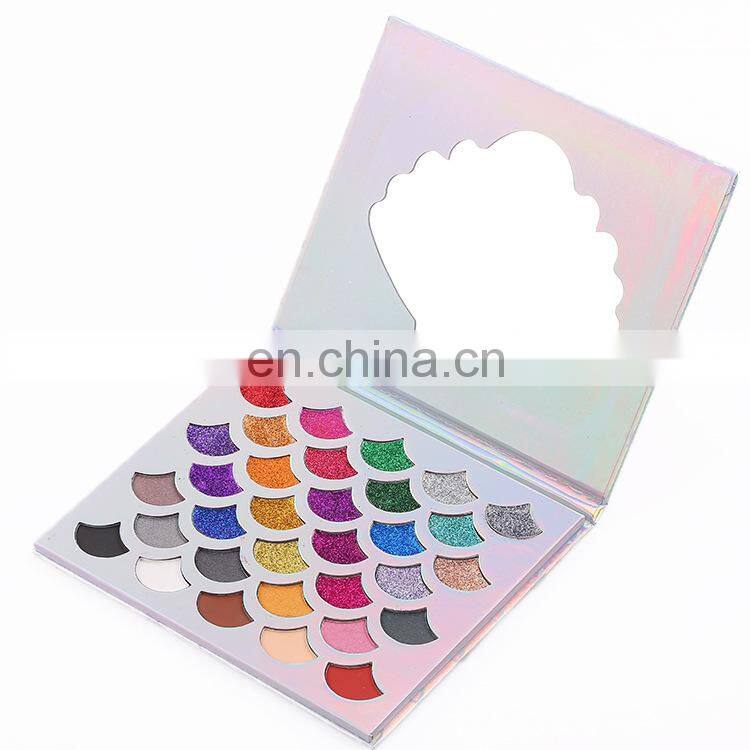 Paper cosmetic packing eyeshadow palette empty packaging for powder cosmetics customized private label