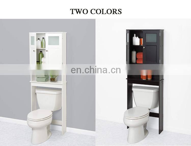 Wooden Bathroom Cabinet Design Cabinet White With Doors and Shelves